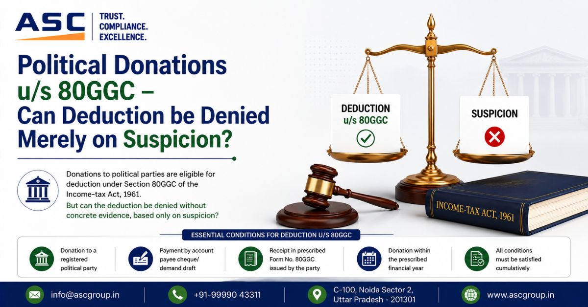80ggc political donation deduction without evidence